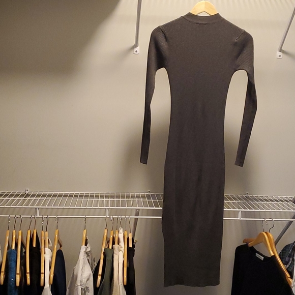 Monki grey midi sweater dress - Picture 3 of 3